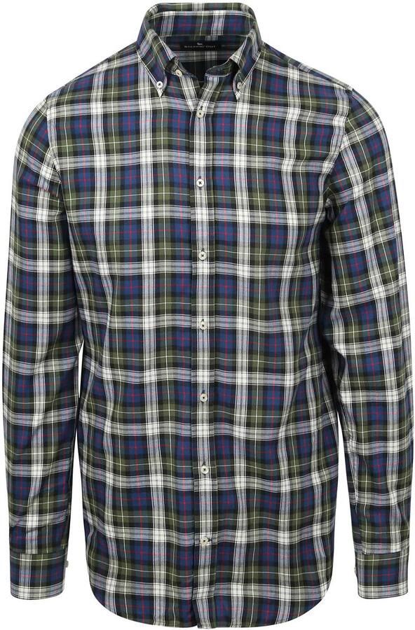 Steppin' Out Overhemd Flanel Checks Groen Blauw