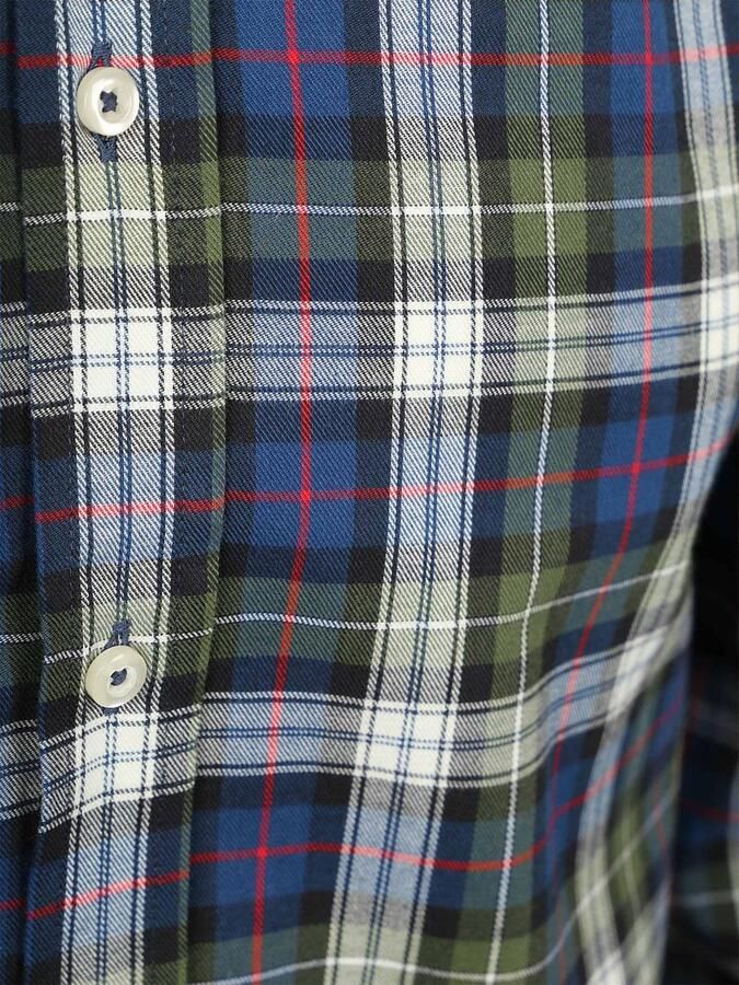 Steppin' Out Overhemd Flanel Checks Groen Blauw - Foto 5