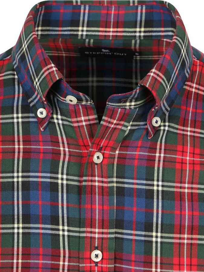 Steppin' Out Overhemd Flanel Checks Rood - Foto 2