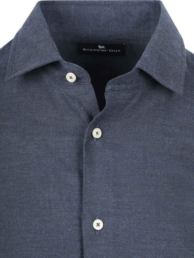 Steppin' Out Overhemd Flanel Donkerblauw