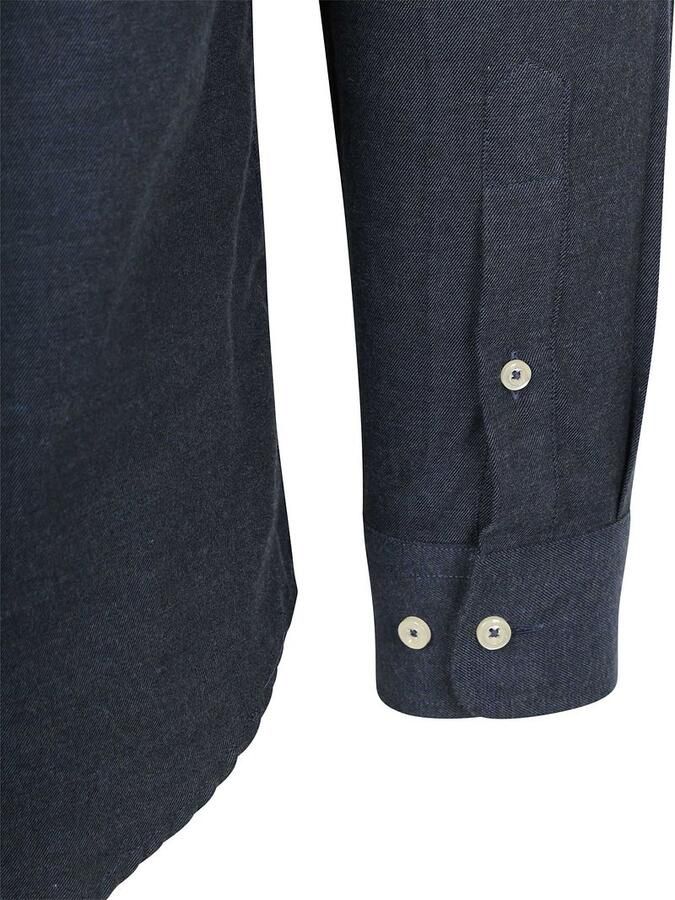 Steppin' Out Overhemd Flanel Donkerblauw - Foto 3