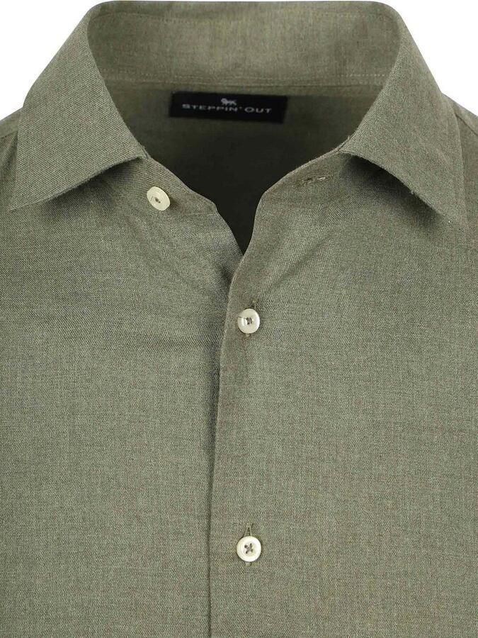 Steppin' Out Overhemd Flanel Olive