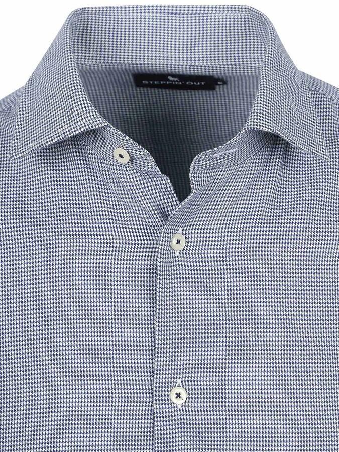 Steppin' Out Overhemd Flanel Pepita Blauw - Foto 2