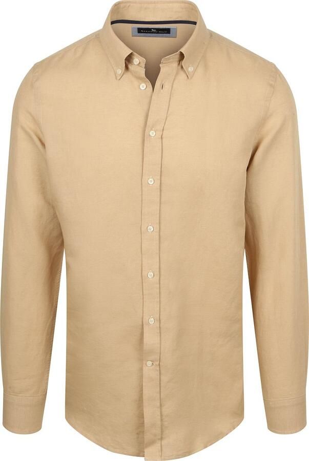 Steppin' Out Overhemd Linen Cotton Beige