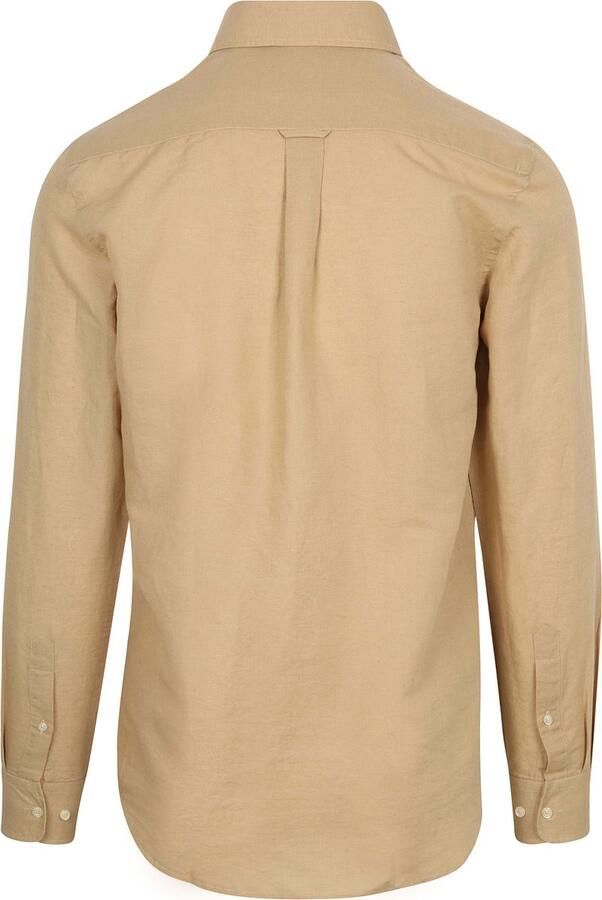 Steppin' Out Overhemd Linen Cotton Beige - Foto 4
