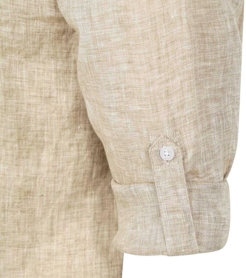 Steppin' Out Overhemd Linnen Beige - Foto 3