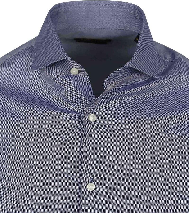 Steppin' Out Overhemd Oxford Melange Blauw