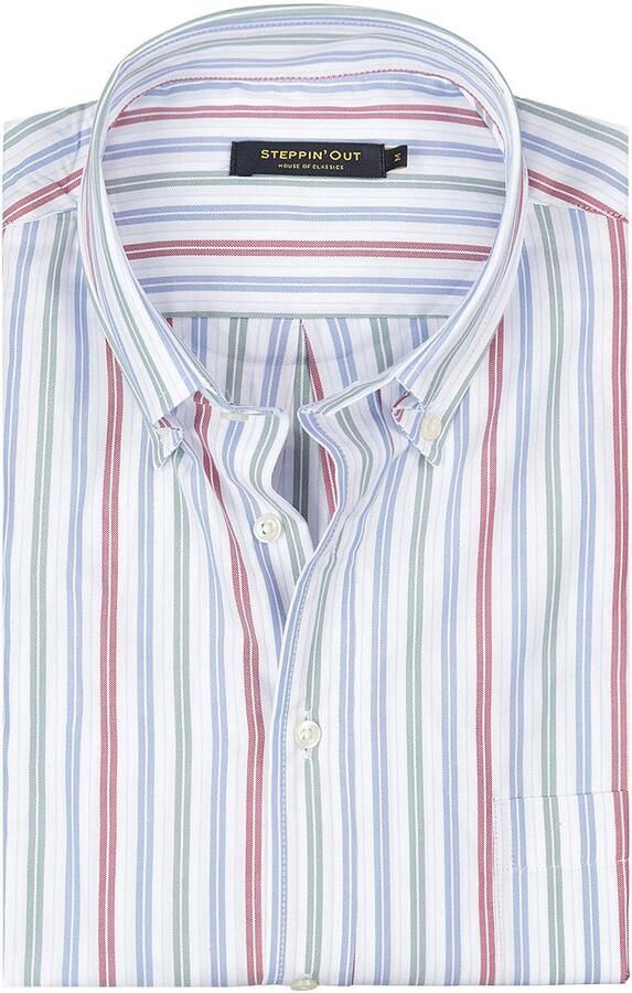 Steppin' Out Overhemd Oxford Streep Multicolour