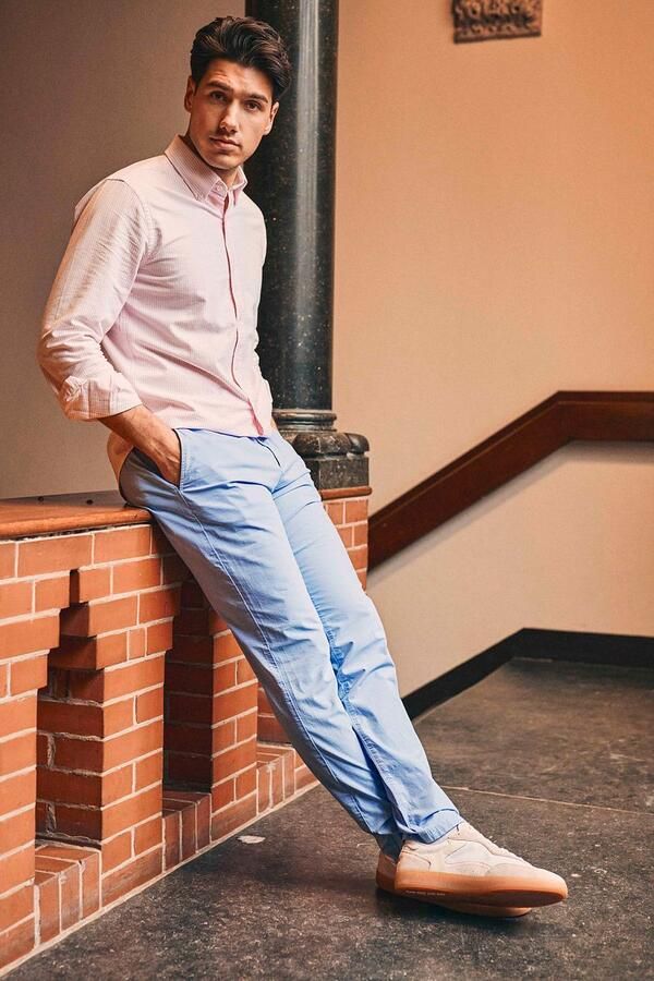 Steppin' Out Overhemd Oxford Streep Roze - Foto 5