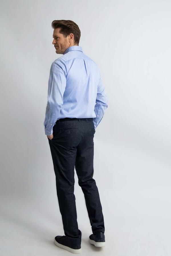 Steppin' Out Overhemd Regular-fit Dobby Lichtblauw Regular-fit - Foto 5