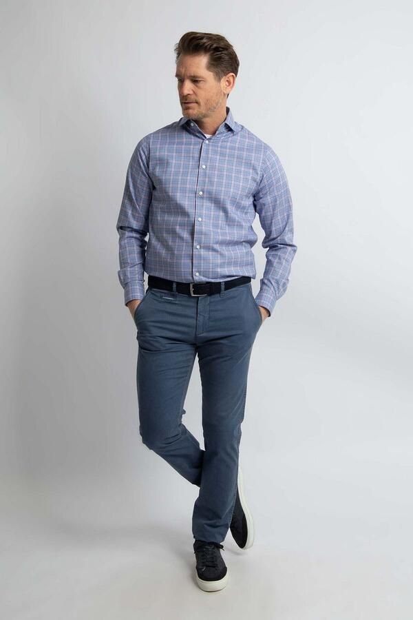 Steppin' Out Overhemd Ruiten Blauw - Foto 4