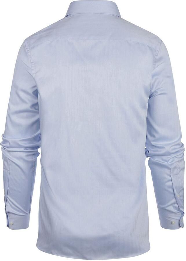 Steppin' Out Overhemd Slim-Fit Herringbone Lichtblauw - Foto 2