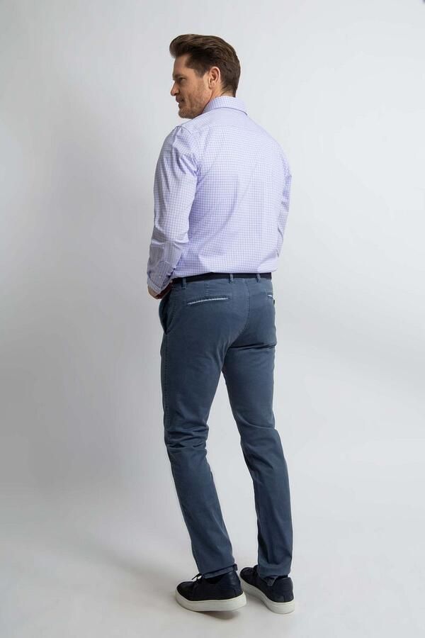 Steppin' Out Overhemd Slim-Fit Ruiten Blauw Rood - Foto 5