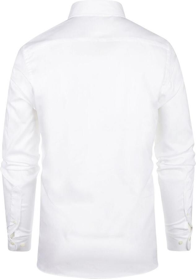 Steppin' Out Overhemd Slim-Fit Dobby Wit - Foto 2