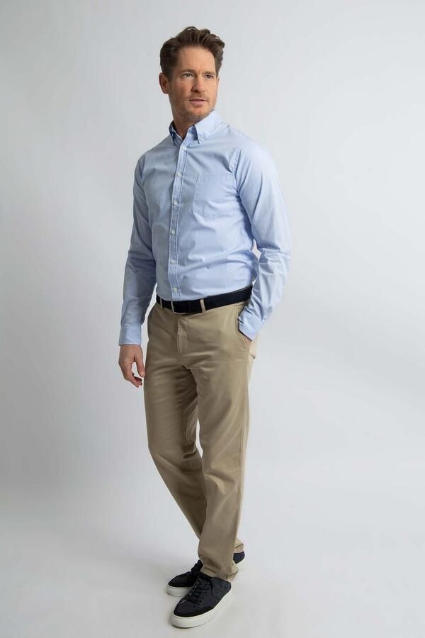 Steppin' Out Overhemd Streep Lichtblauw - Foto 5