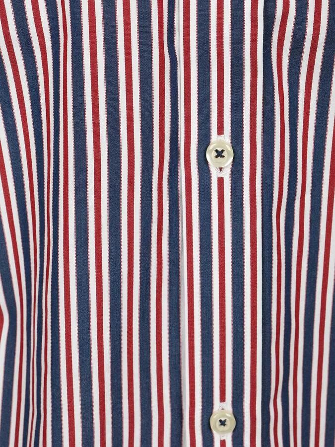 Steppin' Out Overhemd Streep Navy Rood - Foto 2