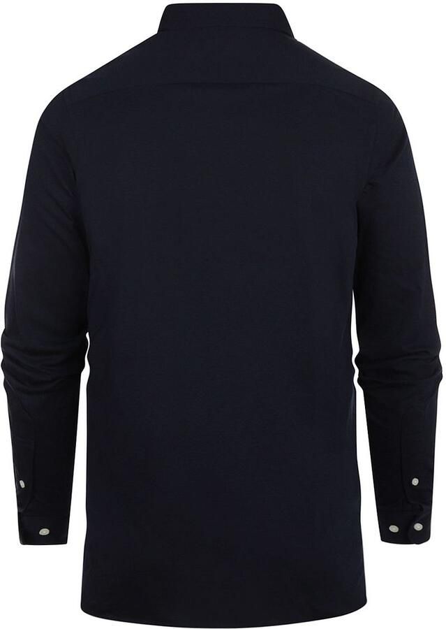 Steppin' Out Overhemd Stretch Piqué Navy - Foto 2