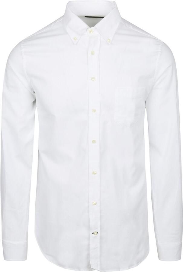 Steppin' Out Overhemd Twill Borstzak Wit