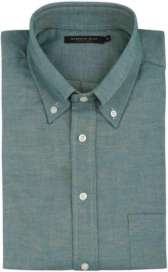 Steppin' Out Overhemd Twill Groen