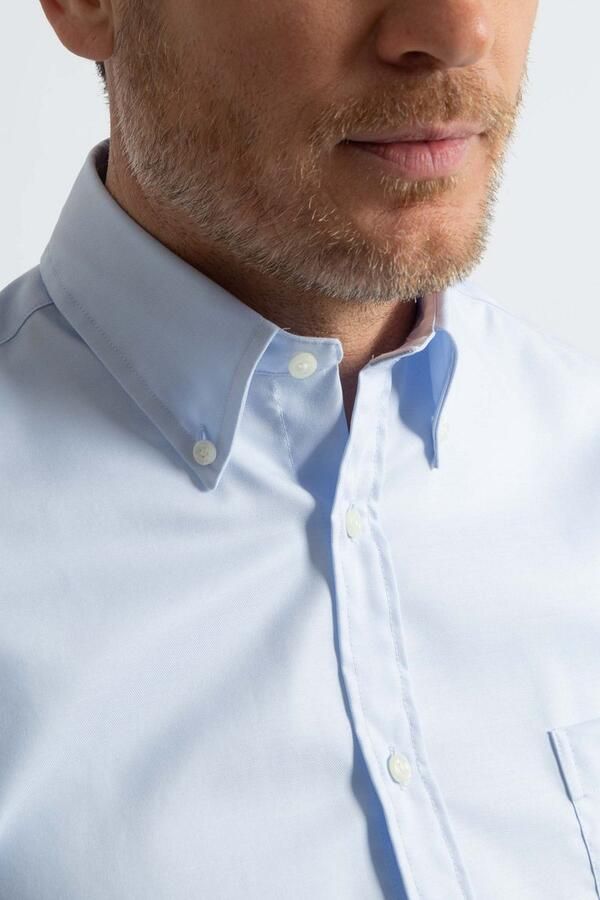Steppin' Out Overhemd Twill Lichtblauw - Foto 5