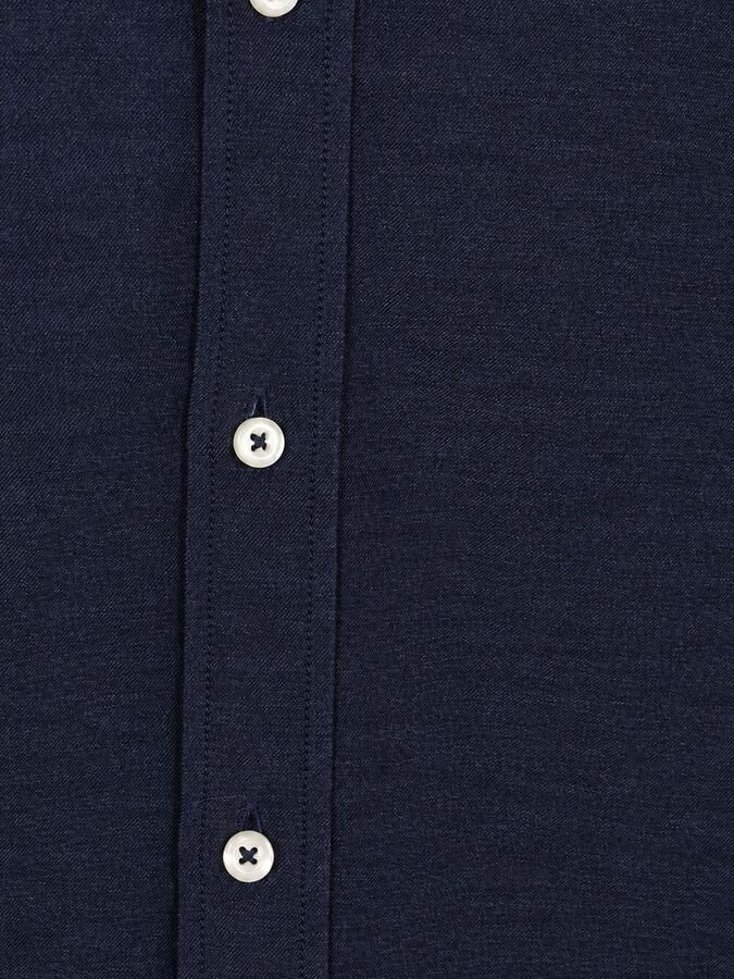 Steppin' Out Overhemd Twill Navy - Foto 2