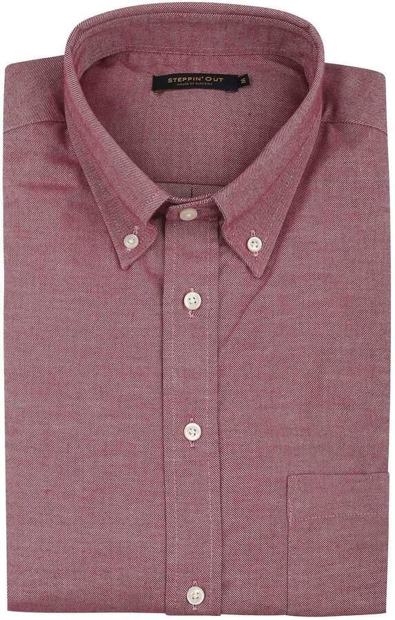 Steppin' Out Overhemd Twill Rood