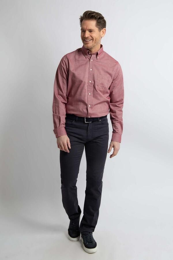 Steppin' Out Overhemd Twill Rood - Foto 3