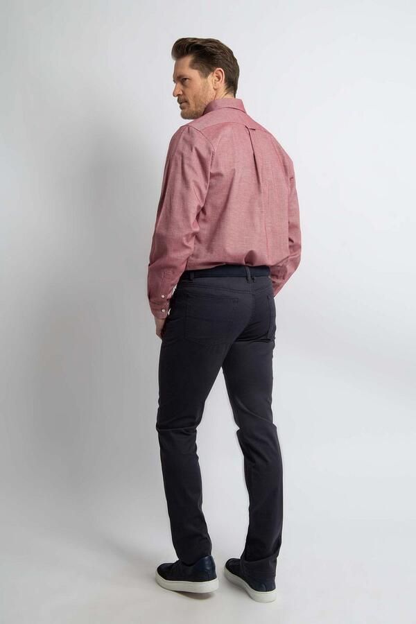 Steppin' Out Overhemd Twill Rood - Foto 4