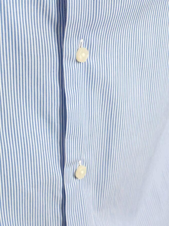 Steppin' Out Overhemd Twill Streep Lichtblauw - Foto 2