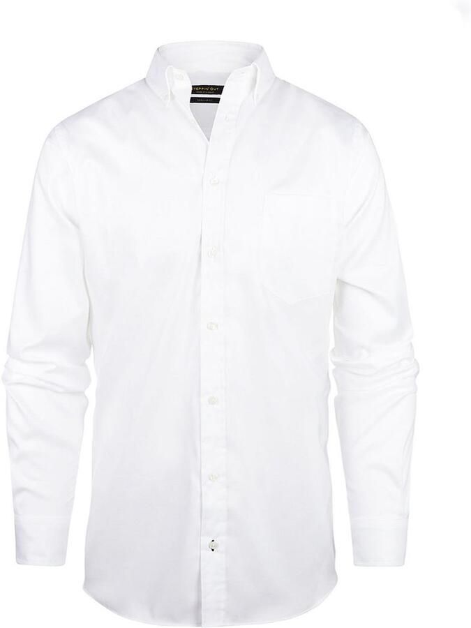 Steppin' Out Overhemd Twill Wit - Foto 2