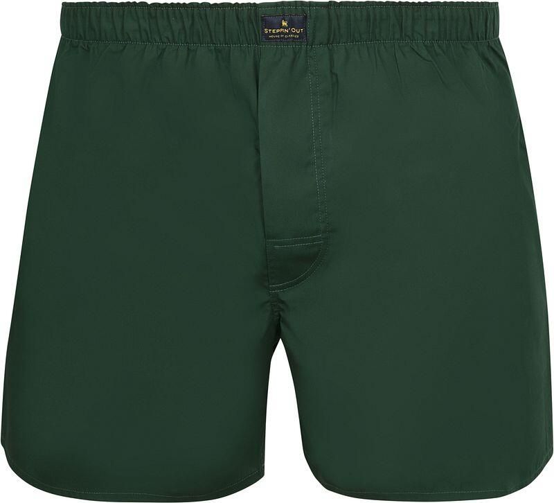 Steppin' Out Poplin Boxershort Racing Donkergroen