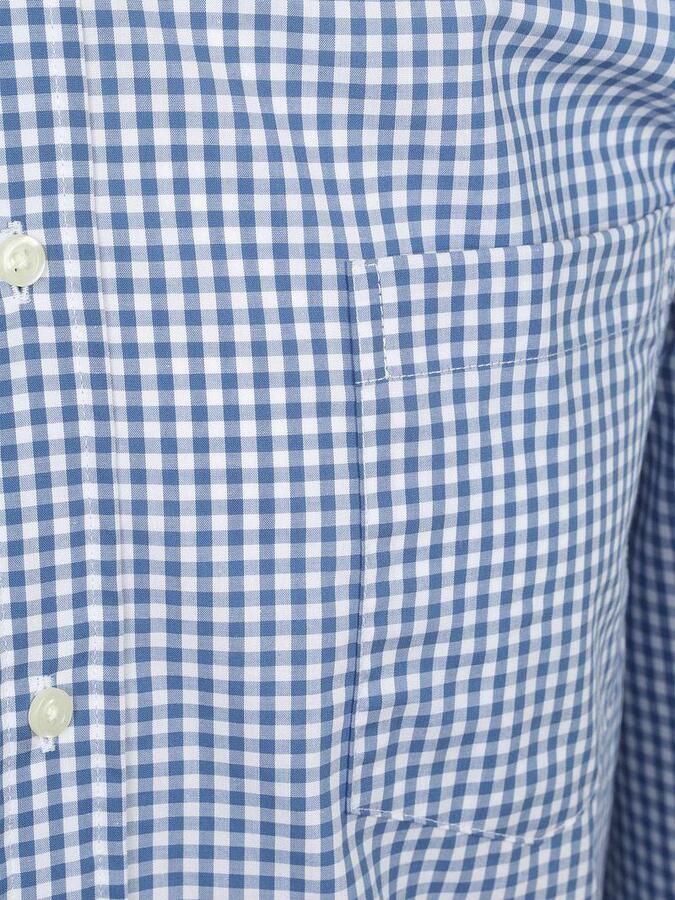Steppin' Out Poplin Overhemd Ruit Lichtblauw - Foto 3