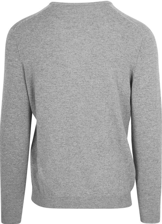 Steppin' Out Pullover V-hals Merinowol Mid Grijs - Foto 3