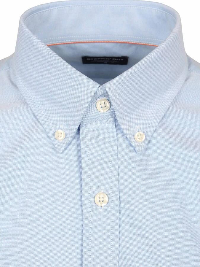 Steppin' Out Short Sleeve Overhemd Oxford Yale Lichtblauw - Foto 2