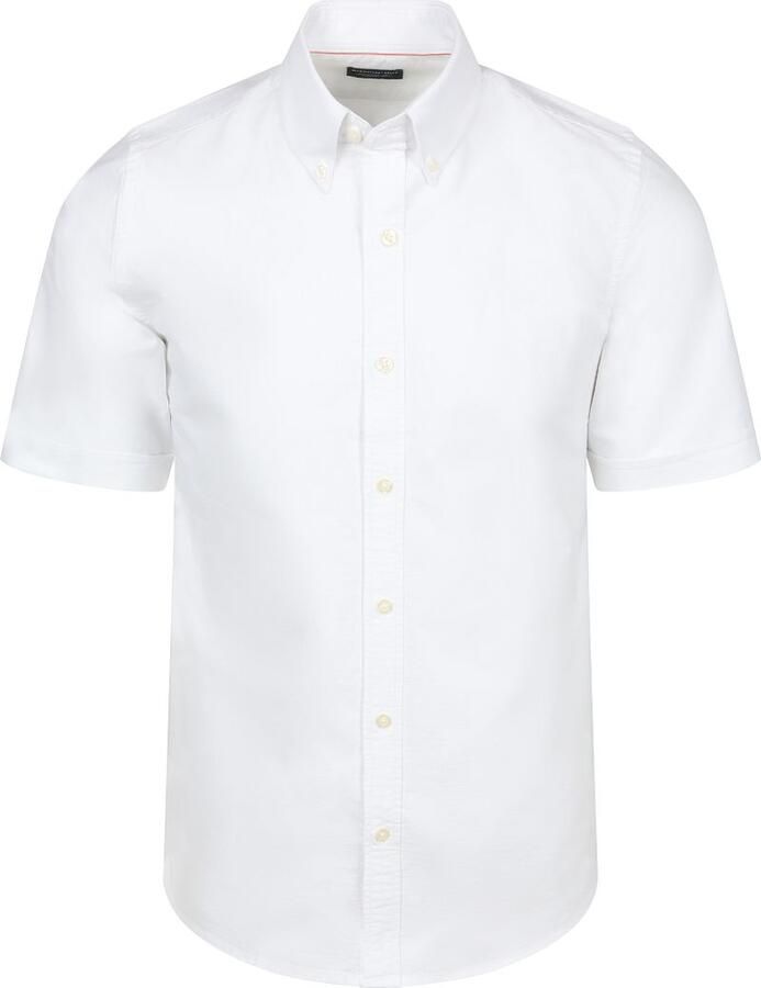 Steppin' Out Short Sleeve Overhemd Oxford Yale Wit