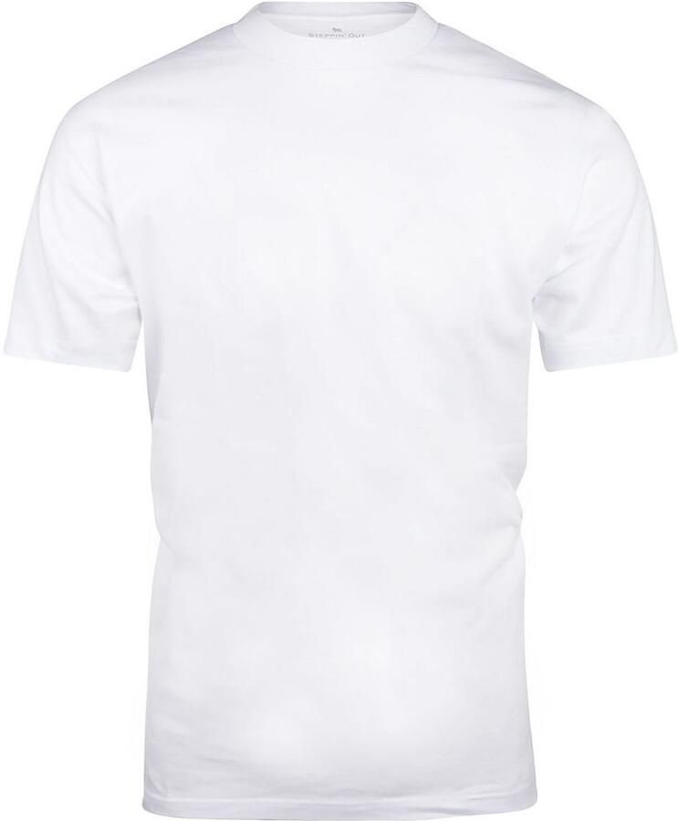 Steppin' Out T-shirts Ronde Hals 2-Pack Wit - Foto 1