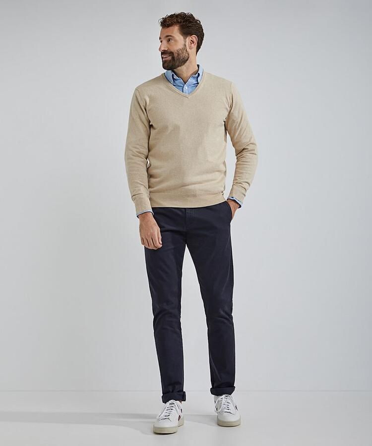 Steppin' Out Trui Cashmere V-hals Ecru - Foto 2