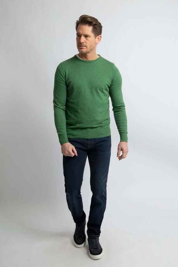 Steppin' Out Trui Cotton Cashmere Mid Groen - Foto 3