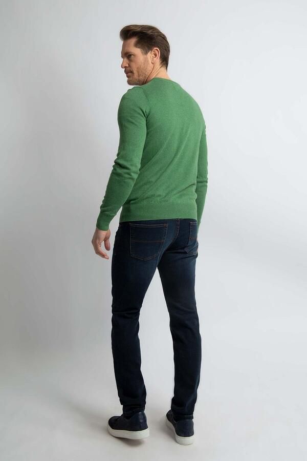 Steppin' Out Trui Cotton Cashmere Mid Groen - Foto 4