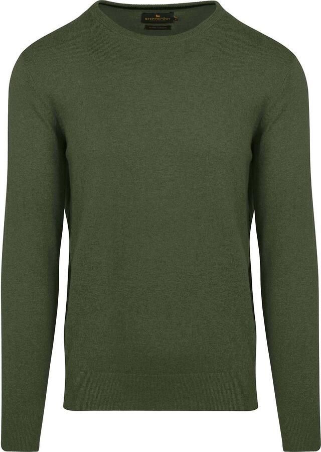 Steppin' Out Trui Cotton Cashmere Olijfgroen