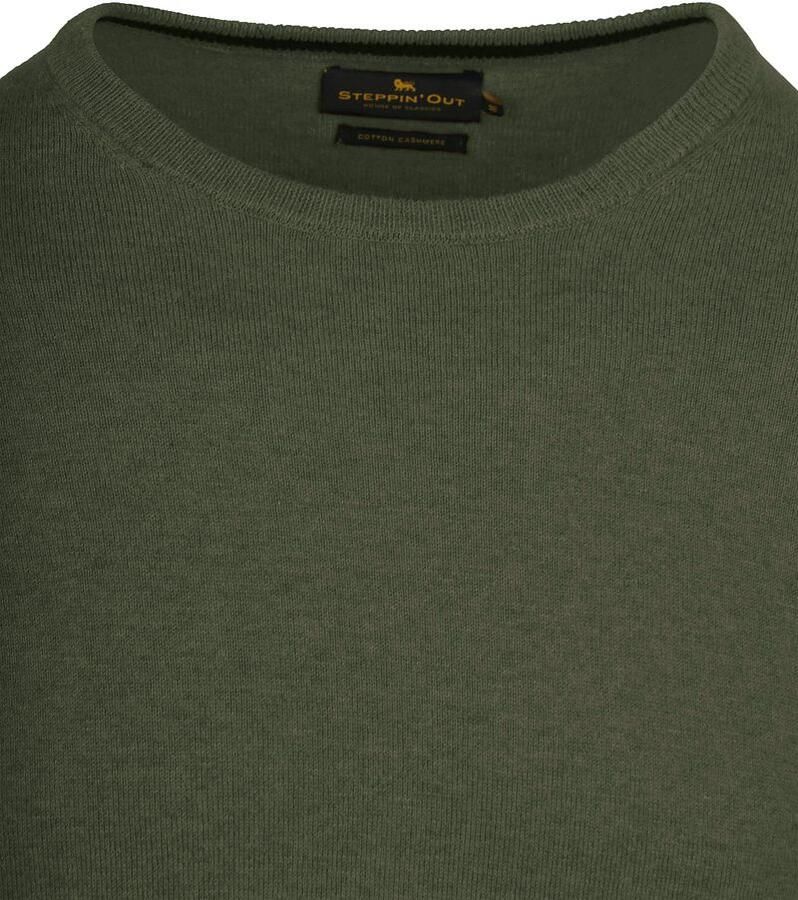 Steppin' Out Trui Cotton Cashmere Olijfgroen - Foto 2