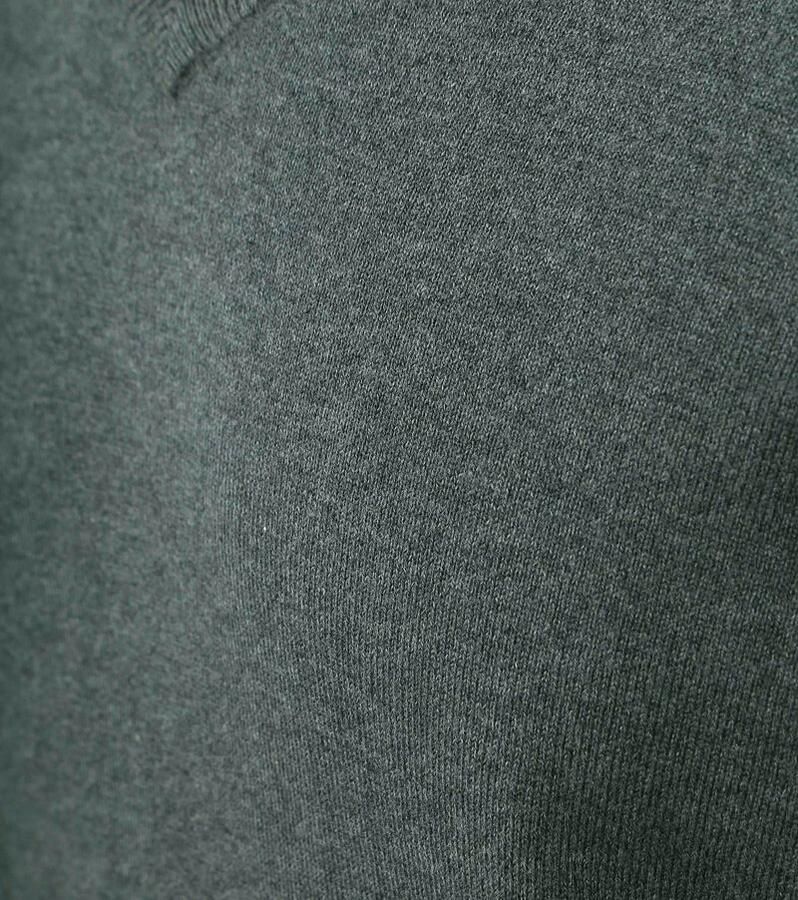 Steppin' Out Trui Cotton Cashmere V-hals Donkergroen - Foto 2