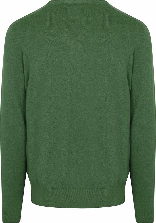 Steppin' Out Trui Cotton Cashmere V-hals Groen - Foto 2