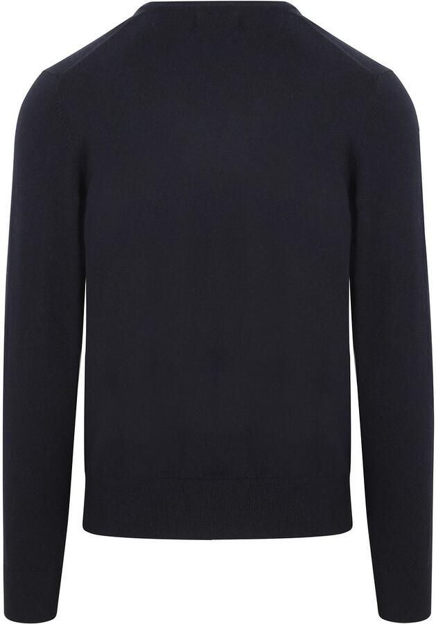 Steppin' Out Trui Cotton Cashmere V-hals Navy - Foto 3