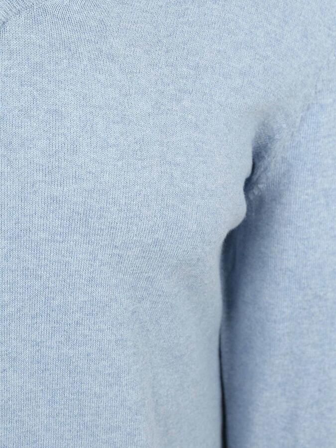 Steppin' Out Trui Cotton Cashmere V-hals Sky Blue - Foto 3