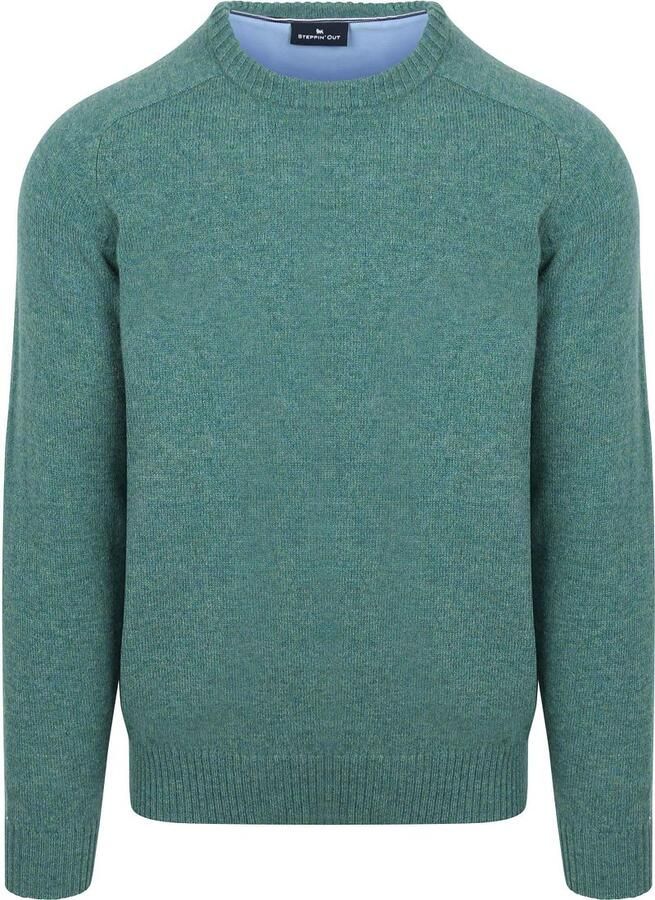 Steppin' Out Trui Lamswol Aqua Groen