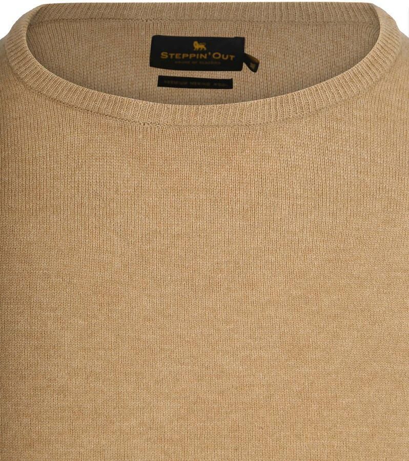 Steppin' Out Trui Merinowol Beige - Foto 2