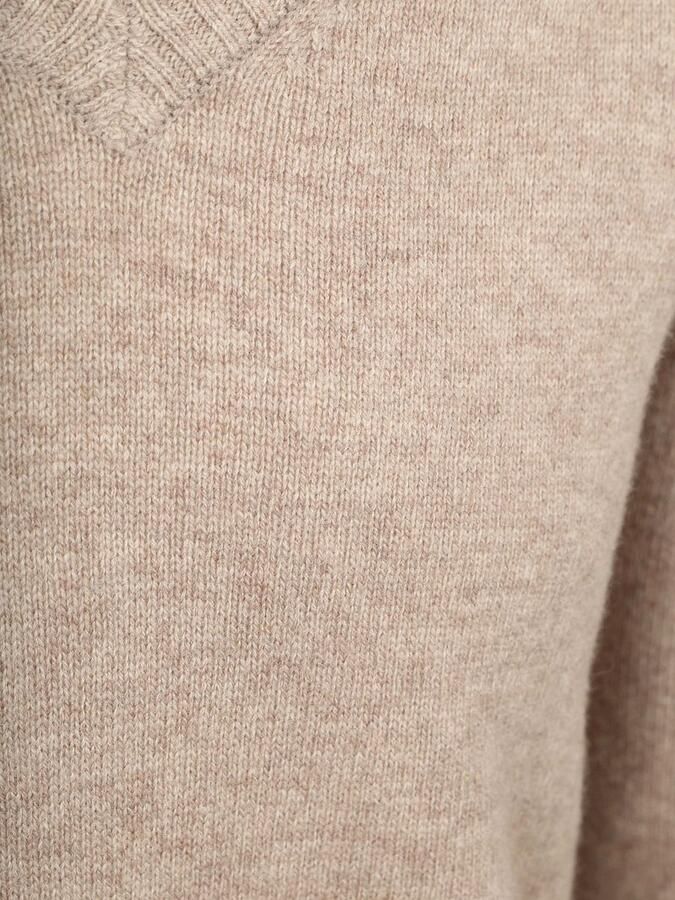 Steppin' Out Trui V-hals Lamswol Beige - Foto 3