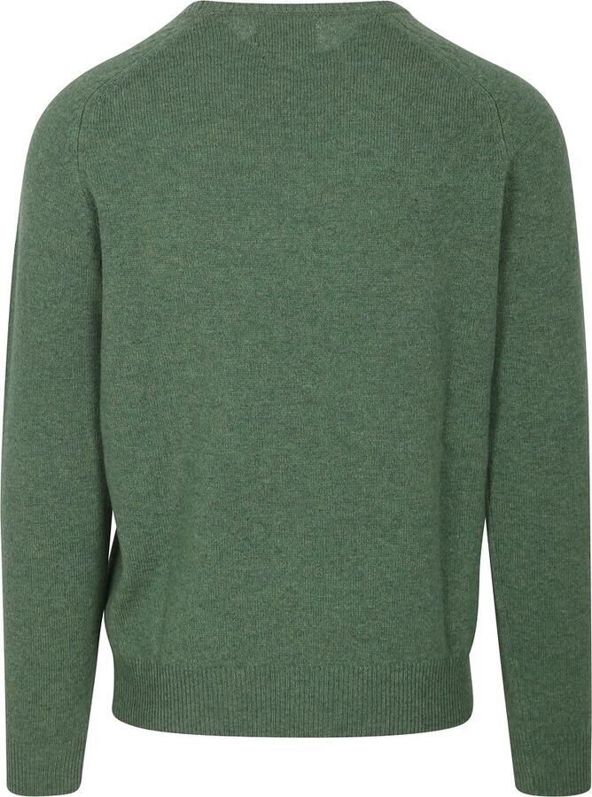 Steppin' Out Trui V-hals Lamswol Mid Groen - Foto 2