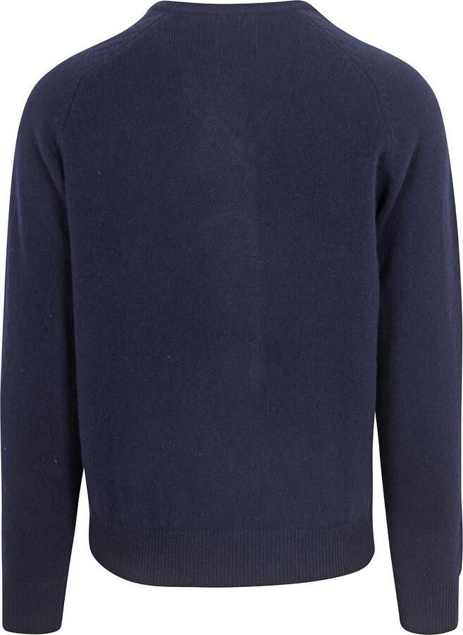 Steppin' Out Trui V-hals Lamswol Navy - Foto 3